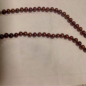 Source Unknown Bronze Pearl Necklace